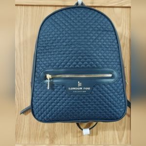 London Fog Navy Blue Backpack NWT